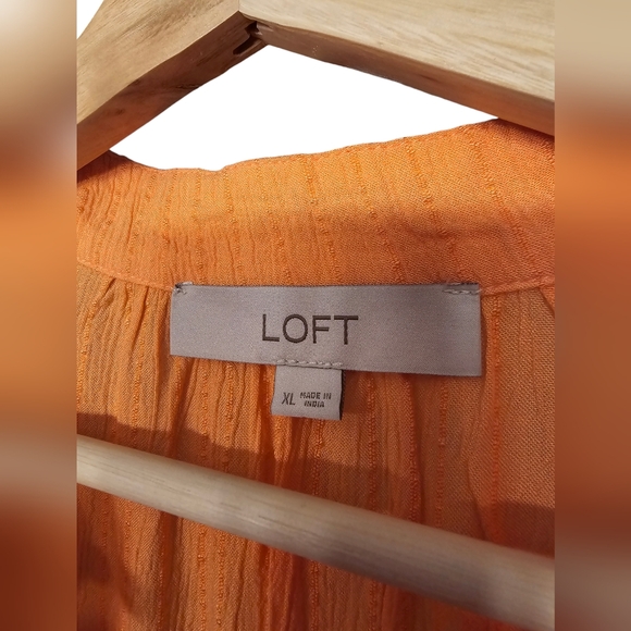 LOFT Flutter Short Sleeve Blouse - Picture 2 of 5